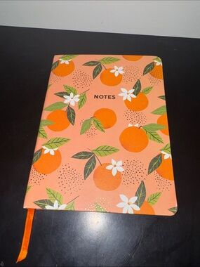 Orange Citrus Pattern Notebook - NOTES